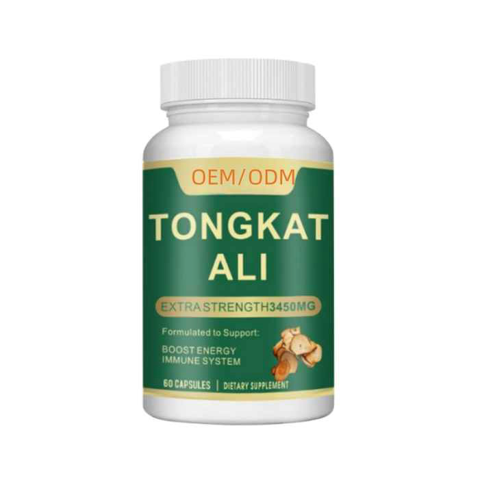 OEM/ODM Wholesale 10% Dragon Jack Extract Tongkat Ali Root Extract Capsule GMP Factory Supply Premium Male Herbal Supplements