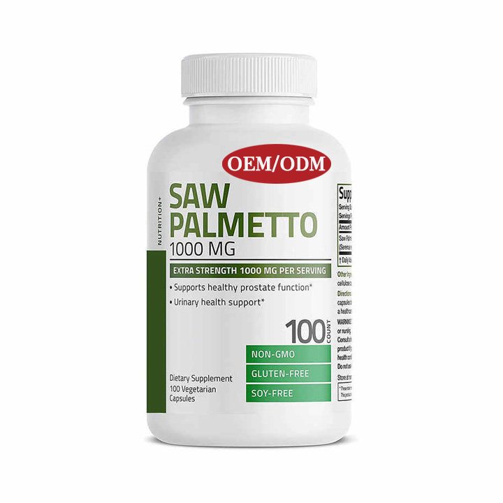 100-Capsule Saw Palmetto Vitamins Prostate and Urinary Hair Support Dietary Supplement