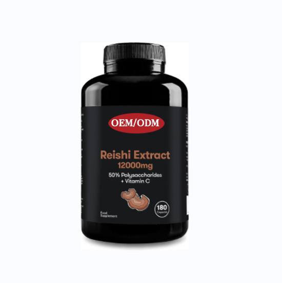OEM Factory direct Commercial Ganoderma lucidum extract 50% polysaccharides and vitamin C Reishi extract food supplement